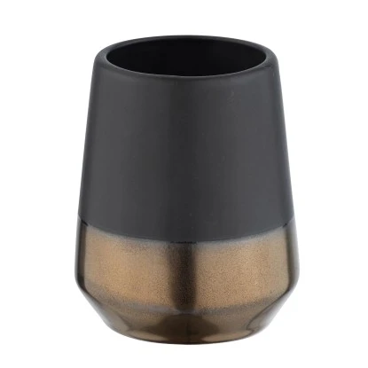 Wenko Zahnputzbecher Brandol 8 X 10 X 8 CmSchwarz 4 Wenko Zahnputzbecher Brandol 8 X 10 X 8 CmSchwarz – Bild 2