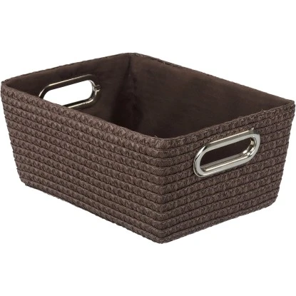 Wenko Aufbewahrungskorb Chromo Braun 3 Wenko Aufbewahrungskorb Chromo Braun