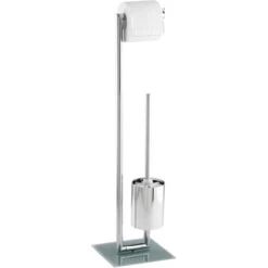 Wenko Stand WC-Garnitur Style Chrom 73 Cm X 19 Cm X 19 Cm