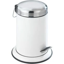 Wenko Kosmetik Treteimer Retoro Weiß 3 L 30,5 Cm X 22 Cm X 22 Cm