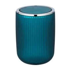 Wenko Schwingdeckeleimer Agropoli S Petrol 2 L Kunststoff 14.5 X 20 X 14.5 Cm