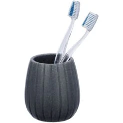 Wenko Zahnputzbecher Cantaloup Anthrazit -Wenko 17100 sb freisteller de 01