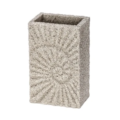 Wenko Zahnputzbecher Mod. Fossil Beige 4 Wenko Zahnputzbecher Mod. Fossil Beige – Bild 2