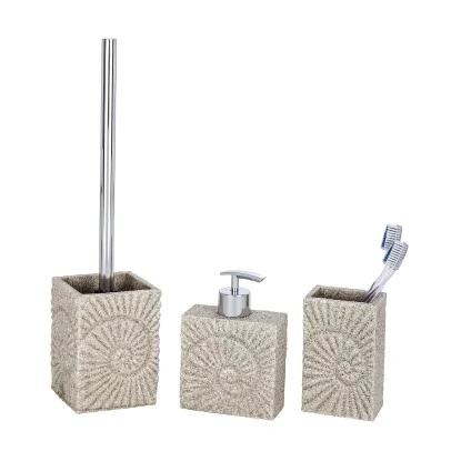 Wenko Zahnputzbecher Mod. Fossil Beige 6 Wenko Zahnputzbecher Mod. Fossil Beige – Bild 4