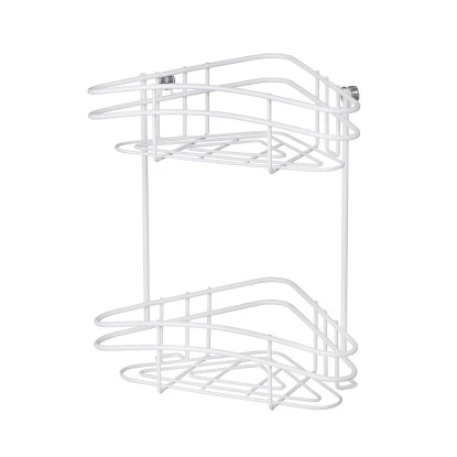 Wenko Eckregal Classic Plus 2 Etagen Weiß 4 Wenko Eckregal Classic Plus 2 Etagen Weiß – Bild 2