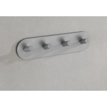 Wenko Hakenleiste Piceno Quadro Grau Matt 6 Wenko Hakenleiste Piceno Quadro Grau Matt – Bild 4