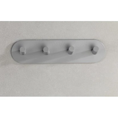 Wenko Hakenleiste Piceno Quadro Grau Matt 5 Wenko Hakenleiste Piceno Quadro Grau Matt – Bild 3