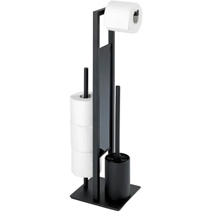 Wenko Stand WC-Garnitur Rivalta Schwarz 3 Wenko Stand WC-Garnitur Rivalta Schwarz