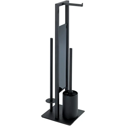 Wenko Stand WC-Garnitur Rivalta Schwarz 4 Wenko Stand WC-Garnitur Rivalta Schwarz – Bild 2