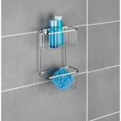 Wenko Power-Loc Wandregal Bovino 2 Etagen -Wenko 259152 1068 6