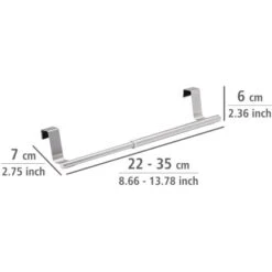 Wenko Tür-Handtuchstange Teleskop Edelstahl -Wenko 301922 1068 04