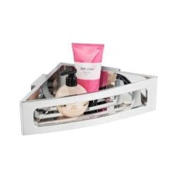 Wenko Power-Loc Eckablage Bralia Kunststoff (ABS) 35 X 8,5 X 20 Cm Chrom -Wenko 33771 sb freisteller de 01