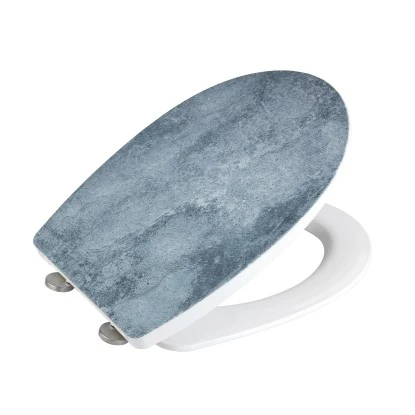 Wenko WC-Sitz Cement Thermoplast Embossed 7 Wenko WC-Sitz Cement Thermoplast Embossed – Bild 5