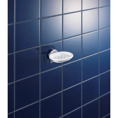 Wenko Vacuum-Loc Wand Seifenablage Milazzo Chrom-Weiß 3 Wenko Vacuum-Loc Wand Seifenablage Milazzo Chrom-Weiß