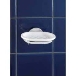 Wenko Vacuum-Loc Wand Seifenablage Milazzo Chrom-Weiß 17 Wenko Vacuum-Loc Wand Seifenablage Milazzo Chrom-Weiß -Wenko 38208823 sb ambiente de 04