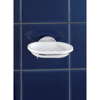 Wenko Vacuum-Loc Wand Seifenablage Milazzo Chrom-Weiß 5 Wenko Vacuum-Loc Wand Seifenablage Milazzo Chrom-Weiß – Bild 3