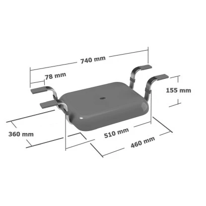 Wenko Badewannensitz Secura Premium Polypropylen 74 X 15.5 X 36 Cm Anthrazit 8 Wenko Badewannensitz Secura Premium Polypropylen 74 X 15.5 X 36 Cm Anthrazit – Bild 6