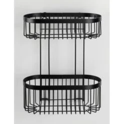 Wenko Wandregal 2 Etagen Classic Plus BlackStahl 26,5 X 33 X 14,5 Cm Schwarz -Wenko 38269039 sb ambiente de 03