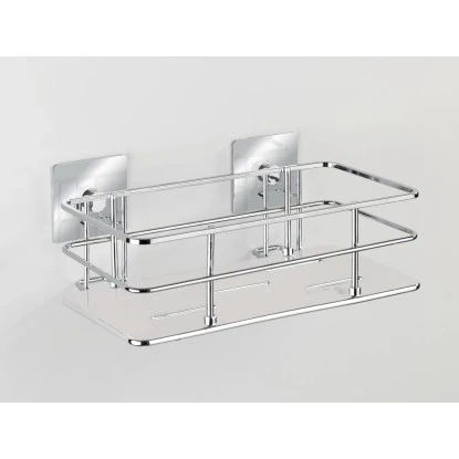 Wenko Turbo-Loc Edelstahl Wandablage Quadro Edelstahl 24 X 10 X 14.5 Cm, Chrom 5 Wenko Turbo-Loc Edelstahl Wandablage Quadro Edelstahl 24 X 10 X 14.5 Cm, Chrom – Bild 3