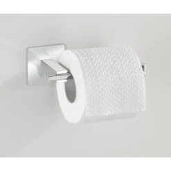 Wenko Turbo-Loc Edelstahl Toilettenpapierhalter Ohne Deckel Quadro16.5 X 6.5 X