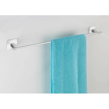 Wenko Turbo-Loc Edelstahl Badetuchstange Uno Quadro 64 X 6.5 X 7 Cm, Chrom 5 Wenko Turbo-Loc Edelstahl Badetuchstange Uno Quadro 64 X 6.5 X 7 Cm, Chrom – Bild 3