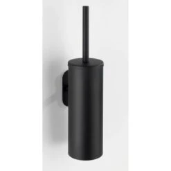 Wenko Turbo-Loc Edelstahl WC-Garnitur Orea Black Matt 9 X 39 X 12.5 Cm