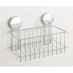 Wenko Wandablage Osimo Static Loc Plus Stahl 24 X 16,5 X 13,5 Cm Chrom