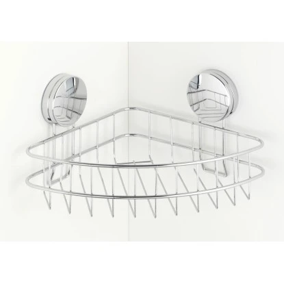 Wenko Eckablage Osimo Stahl 26,5 X 13.5 X 19 Cm Chrom 4 Wenko Eckablage Osimo Stahl 26,5 X 13.5 X 19 Cm Chrom – Bild 2