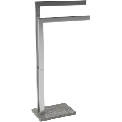 Wenko Handtuchhalter Granit-Optik Edelstahl 4 Wenko Handtuchhalter Granit-Optik Edelstahl – Bild 2