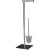 Wenko Stand WC-Garnitur Lima Edelstahl -Wenko 3839826 1068 20391100 0