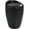 Wenko Badhocker Candy Mit Abnehmbarem Wäschesack Kunststoff 20 L Schwarz -Wenko 3851219 1068 20630100 0