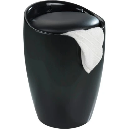 Wenko Badhocker Candy Mit Abnehmbarem Wäschesack Kunststoff 20 L Schwarz 4 Wenko Badhocker Candy Mit Abnehmbarem Wäschesack Kunststoff 20 L Schwarz – Bild 2