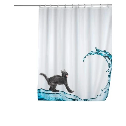 Wenko Anti-Schimmel Duschvorhang Cat 180 Cm X 200 Cm Mehrfarbig 3 Wenko Anti-Schimmel Duschvorhang Cat 180 Cm X 200 Cm Mehrfarbig