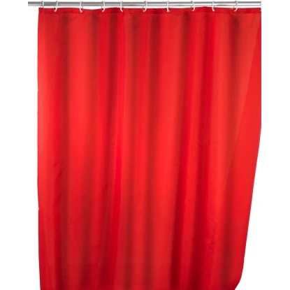 Wenko Anti-Schimmel Duschvorhang Uni 180 Cm X 200 Cm Rot 3 Wenko Anti-Schimmel Duschvorhang Uni 180 Cm X 200 Cm Rot
