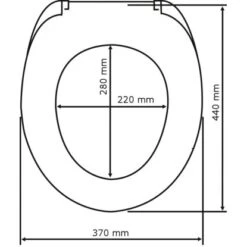 Wenko WC-Sitz Speedy Mehrfarbig -Wenko 3855871 1068 336831100 4