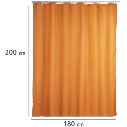 Wenko Anti-Schimmel Duschvorhang Uni 180 Cm X 200 Cm Orange 8 Wenko Anti-Schimmel Duschvorhang Uni 180 Cm X 200 Cm Orange – Bild 6