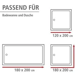 Wenko Anti-Schimmel Duschvorhang Uni Polyester 180 Cm X 200 Cm Schwarz 12 Wenko Anti-Schimmel Duschvorhang Uni Polyester 180 Cm X 200 Cm Schwarz -Wenko 4008838120545 1068 04