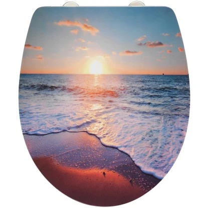 Wenko Premium WC-Sitz Sunset Duroplast Mit Absenkautomatik Mehrfarbig 3 Wenko Premium WC-Sitz Sunset Duroplast Mit Absenkautomatik Mehrfarbig