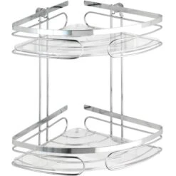 Wenko Eckregal 2 Etagen Premium Edelstahl -Wenko 4008838204122 1068 01