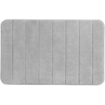 Wenko Badteppich Memory Foam Streifen 50 Cm X 80 Cm Hellgrau 3 Wenko Badteppich Memory Foam Streifen 50 Cm X 80 Cm Hellgrau
