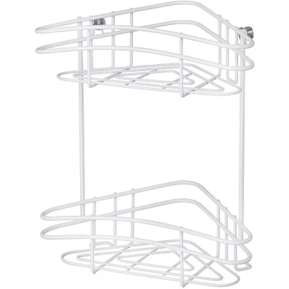 Wenko Eckregal Classic Plus 2 Etagen Weiß 6 Wenko Eckregal Classic Plus 2 Etagen Weiß – Bild 4