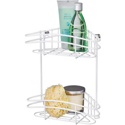 Wenko Eckregal Classic Plus 2 Etagen Weiß 7 Wenko Eckregal Classic Plus 2 Etagen Weiß – Bild 5