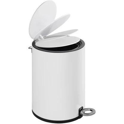 Wenko Kosmetikeimer Monza Easy Close 3 Liter Weiß Matt 4 Wenko Kosmetikeimer Monza Easy Close 3 Liter Weiß Matt – Bild 2