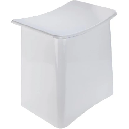 Wenko Badhocker Wing Inkl. Wäschekorb Weiß 4 Wenko Badhocker Wing Inkl. Wäschekorb Weiß – Bild 2