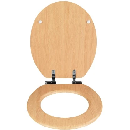Wenko WC-Sitz Buche Natur MDF Mit Absenkautomatik Braun 4 Wenko WC-Sitz Buche Natur MDF Mit Absenkautomatik Braun – Bild 2