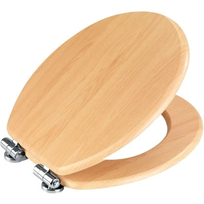 Wenko WC-Sitz Buche Natur MDF Mit Absenkautomatik Braun 5 Wenko WC-Sitz Buche Natur MDF Mit Absenkautomatik Braun – Bild 3