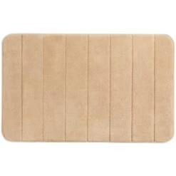 Wenko Badteppich Memory Foam Streifen 50 Cm X 80 Cm Sand