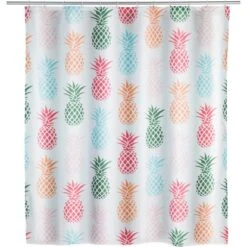 Wenko Duschvorhang Ananas 180 Cm X 200 Cm Polyester Mehrfarbig