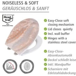 Wenko Premium WC-Sitz Canyon Aus Duroplast Mit Absenkautomatik 14 Wenko Premium WC-Sitz Canyon Aus Duroplast Mit Absenkautomatik -Wenko 4008838251461 1068 05