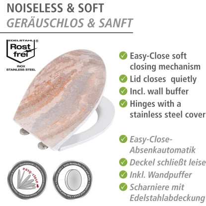 Wenko Premium WC-Sitz Canyon Aus Duroplast Mit Absenkautomatik 7 Wenko Premium WC-Sitz Canyon Aus Duroplast Mit Absenkautomatik – Bild 5